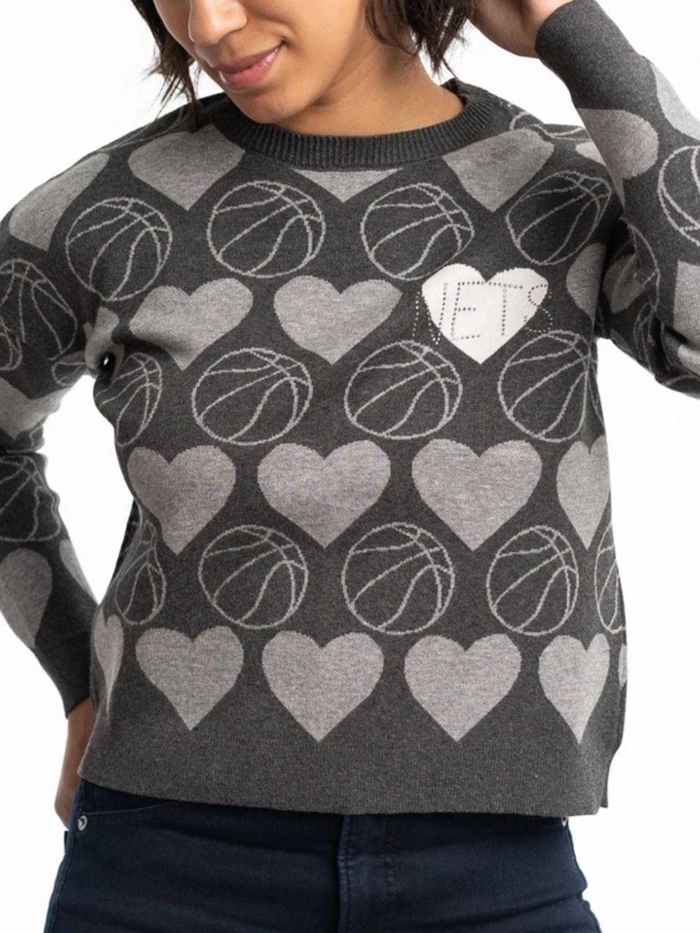 Lusso Women’s NBA Brooklyn Nets Swarovski Crystal Sloane Sweater (Orig. $149)